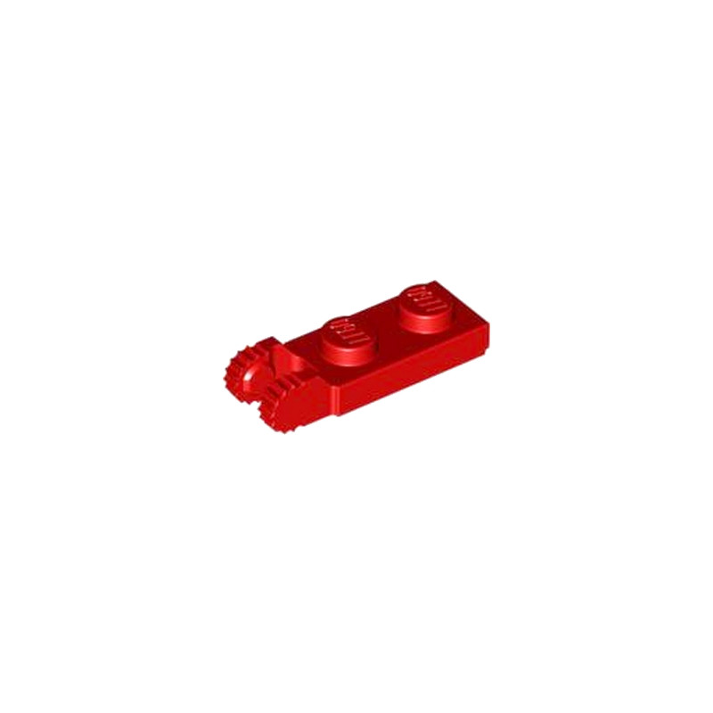 LEGO 4183050  PLATE 1X2 W/FORK/VERTICAL/END - ROUGE