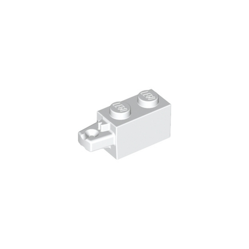 LEGO 6263488 BRICK 1X2 W/STUB HORIZ. END - WHITE