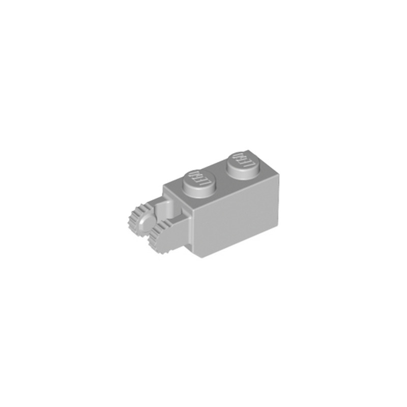 LEGO 4211694 BRIQUE 1X2/FRIC/FORK VERT./END - MEDIUM STONE GREY