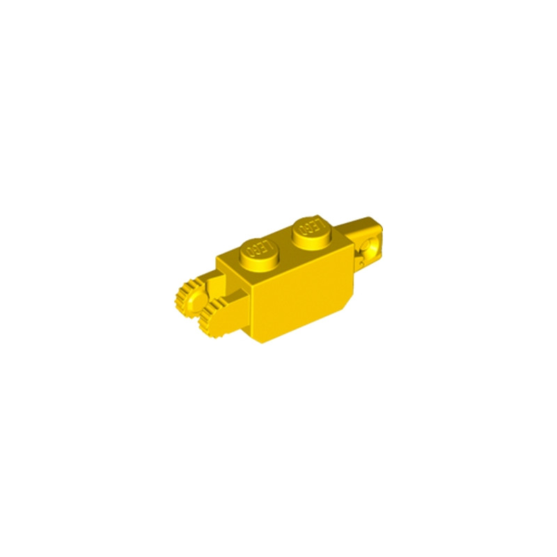 LEGO 4140704 BRIQUE 1X2 FRIC/STUB/FORK VERT. - JAUNE
