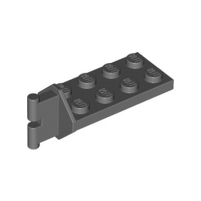 LEGO 4264952 PLATE 2X4 CROSS COUPLING - DARK STONE GREY