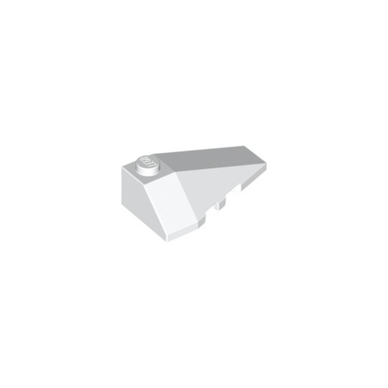LEGO 6106683 RIGHT ROOF TILE 2X4 W/ANGLE - BLANC