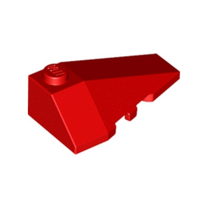 LEGO 6431123 RIGHT ROOF TILE 2X4 W/ANGLE - ROUGE