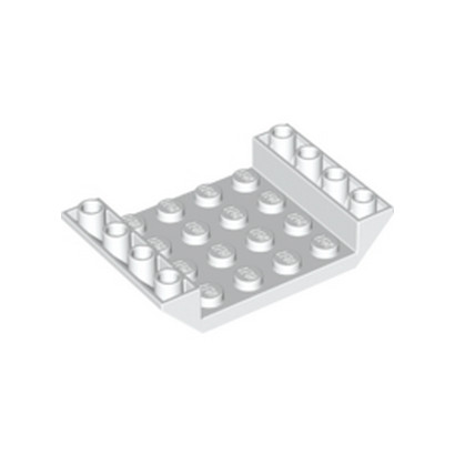 LEGO 6345204 INV. ROOF TILE 4X6, 3XØ4.9 - BLANC