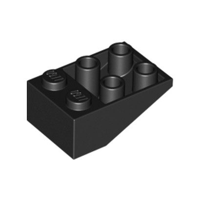LEGO 374726 ROOF TILE 2X3/25° INV. - BLACK