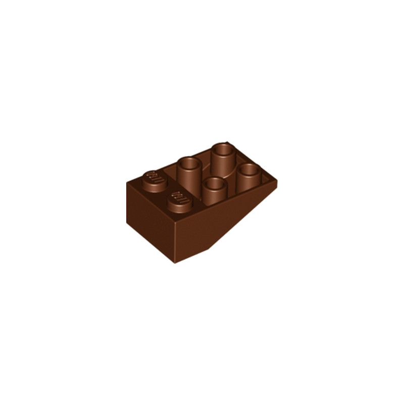 LEGO 4508616 ROOF TILE 2X3/25° INV. - REDDISH BROWN