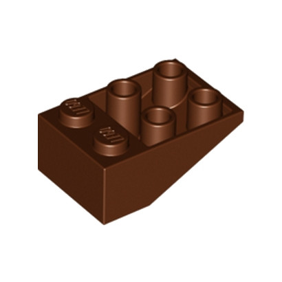 LEGO 4508616 ROOF TILE 2X3/25° INV. - REDDISH BROWN