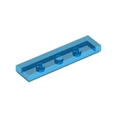 LEGO Lot of 2 Translucent Dark Blue 1x4 Tile Pieces 