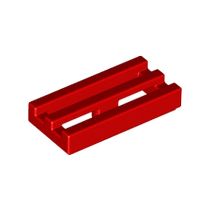LEGO 241221 GRILLE 1X2 - ROUGE
