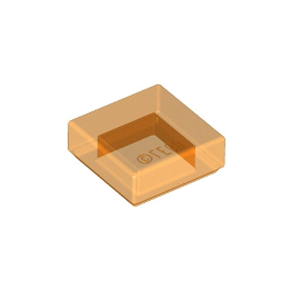 LEGO 6254252 PLATE LISSE 1X1 - ORANGE TRANSPARENT