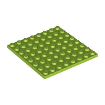 LEGO 6210657 PLATE 8X8 - BRIGHT YELLOWISH GREEN