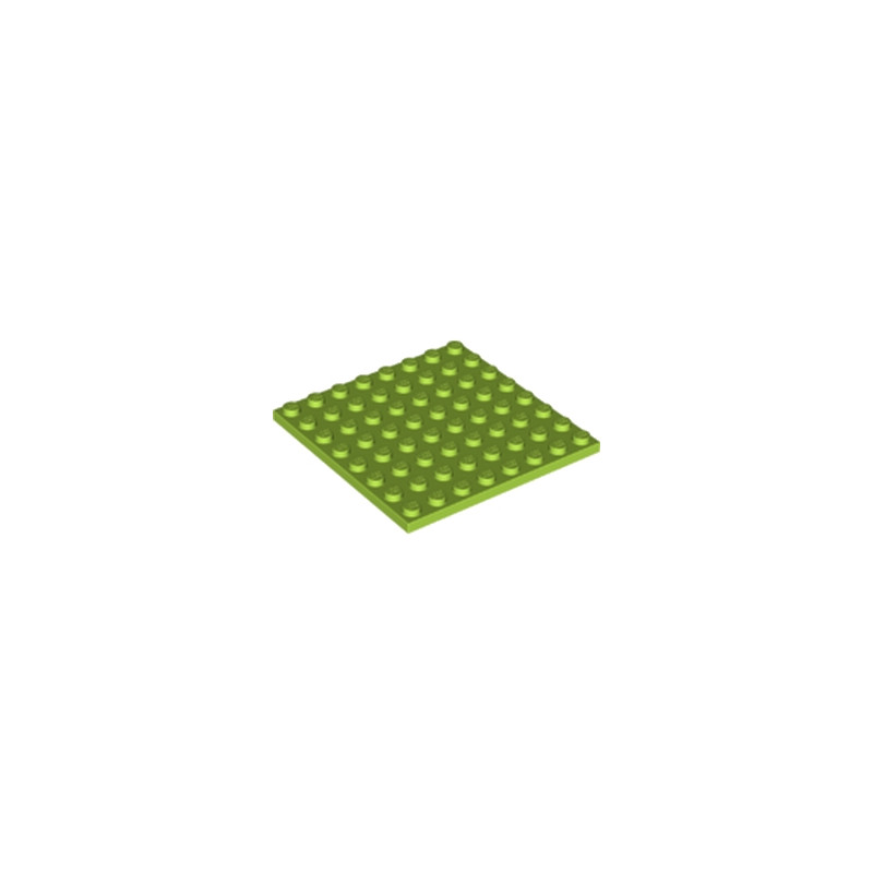 LEGO 6210657 PLATE 8X8 - BRIGHT YELLOWISH GREEN