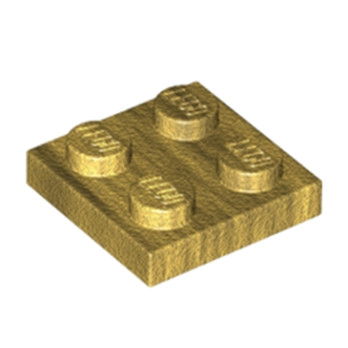 LEGO 6347982 PLATE 2X2 - WARM GOLD