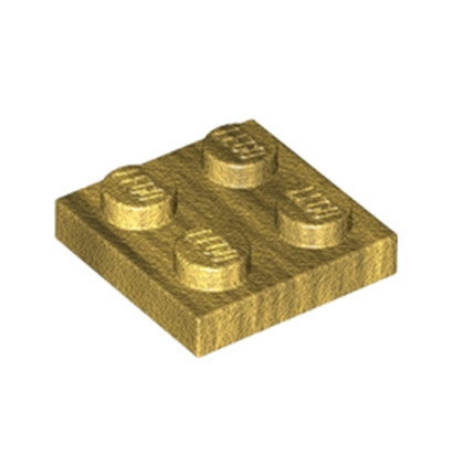 LEGO 6347982 PLATE 2X2 - WARM GOLD