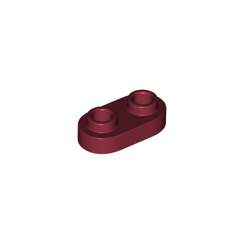 LEGO 6212040 PLATE 1X2, ROND - NEW DARK RED