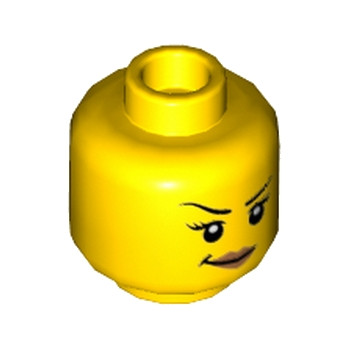 LEGO 6174813 TÊTE FEMME - JAUNE