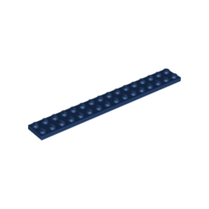LEGO 6120642 PLATE 2X16 - EARTH BLUE
