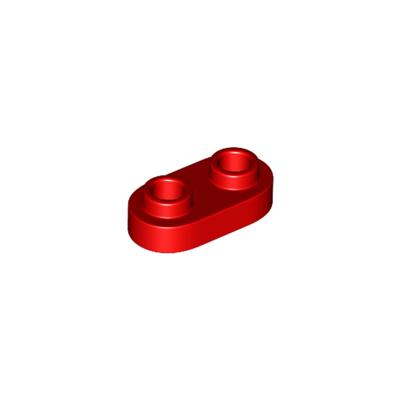 LEGO 6210269 PLATE 1X2, ROND - ROUGE