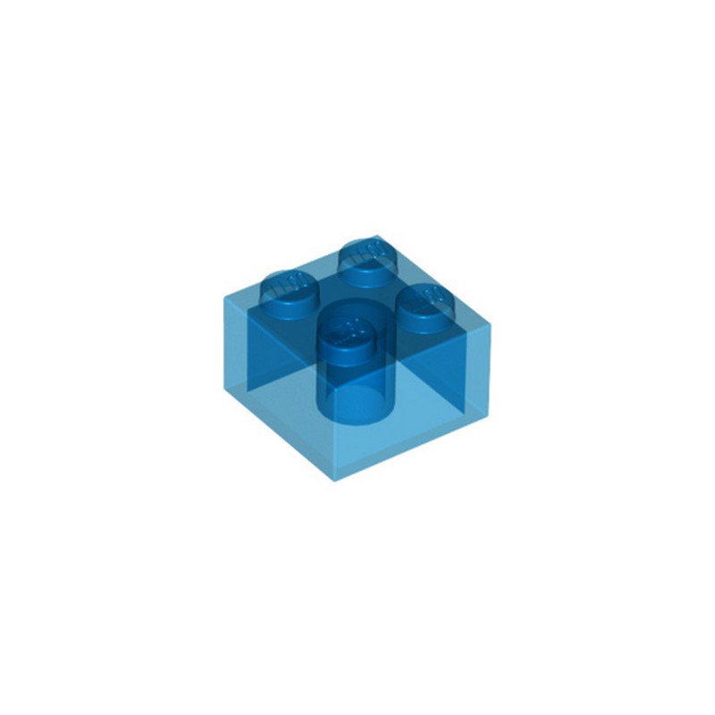 LEGO 6238043 BRICK 2X2 - TRANSPARENT DARK BLUE