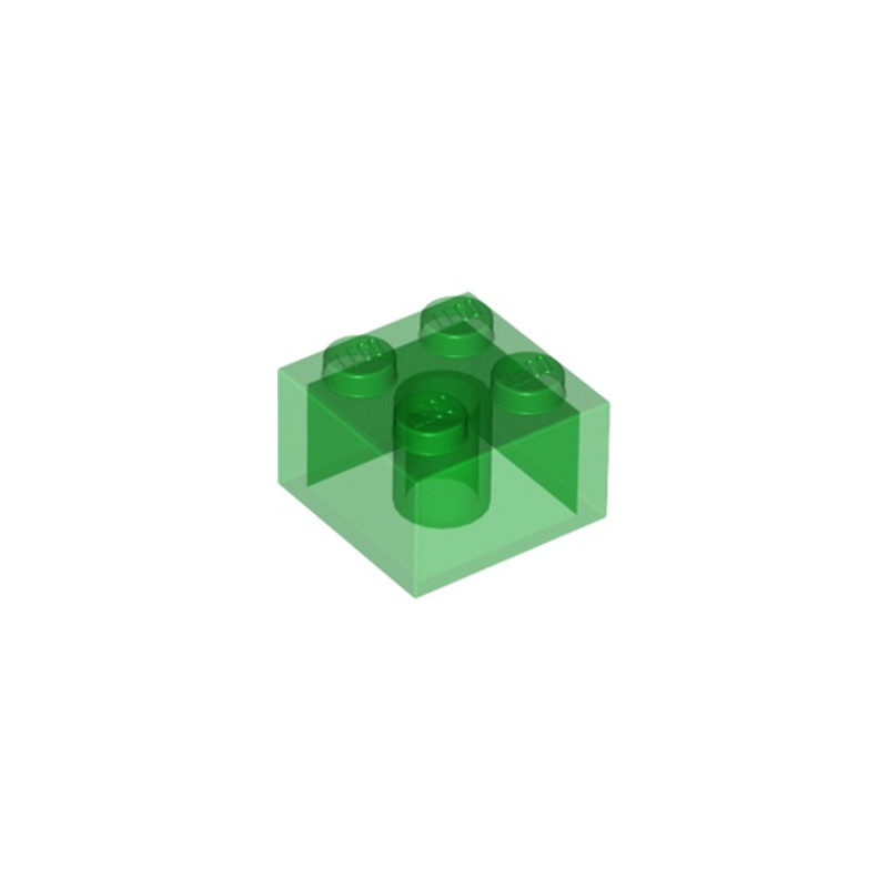 LEGO 6219774 BRICK 2X2 - TRANSPARENT GREEN