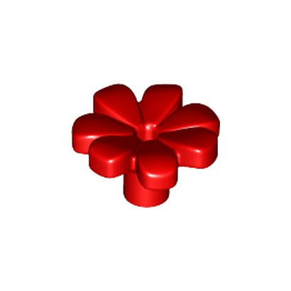 LEGO 6182260 FLOWER W/ 3.2 SHAFT, 1.5 HOLE - RED