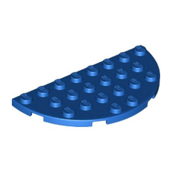 LEGO 6186378 1/2 ROND PLAT 4X8 - BLEU