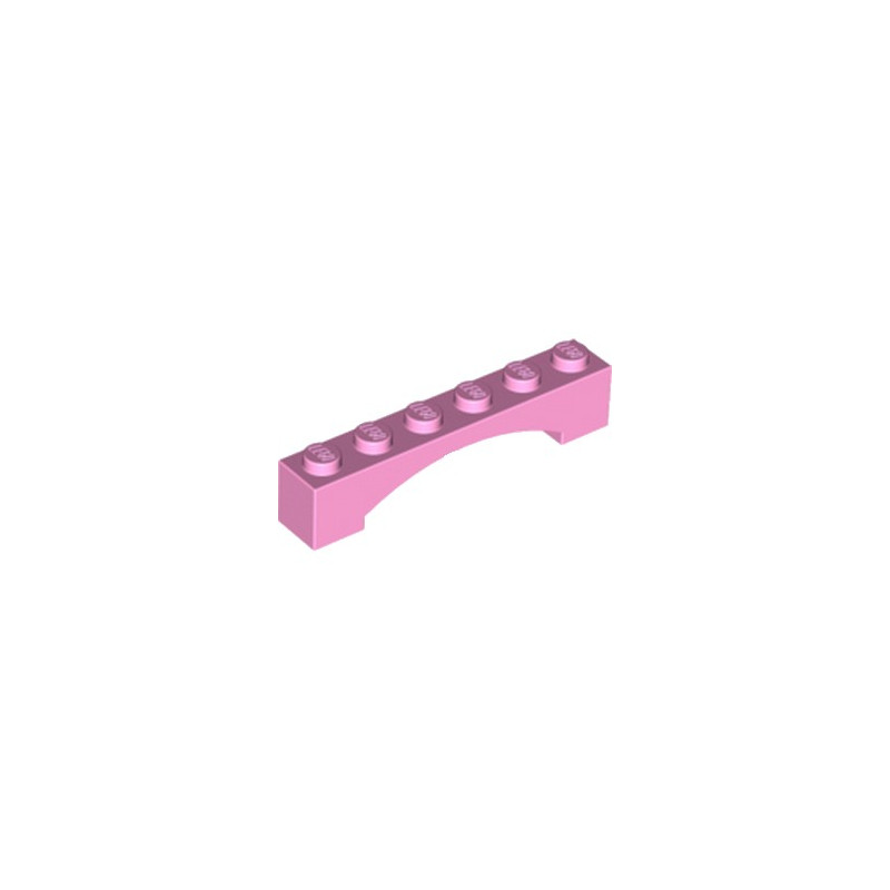 LEGO 6058395 BRIQUE 1X6 W/INSIDE BOW - ROSE CLAIR