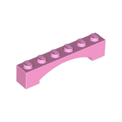 LEGO 6058395 BRIQUE 1X6 W/INSIDE BOW - ROSE CLAIR