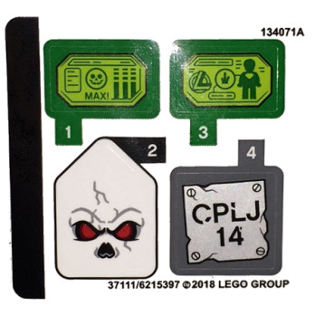 Stickers / Autocollant Lego Dc  Super Heroes 76096