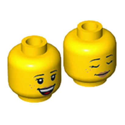 LEGO 6116616 TÊTE  FEMME ( 2 FACES )