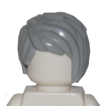 LEGO 6234563 WOMAN HAIR - MEDIUM STONE GREY