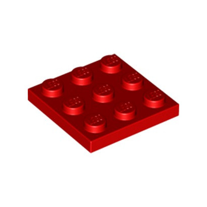 LEGO  6217123 PLATE 3X3 - ROUGE