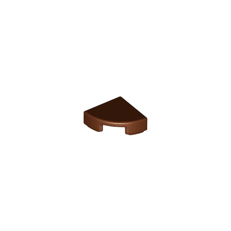 LEGO 6149677 PLATE LISSE 1/4 ROND 1X1 - REDDISH BROWN