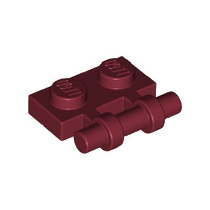 LEGO 6214312 PLATE 1X2 W. STICK - NEW DARK RED