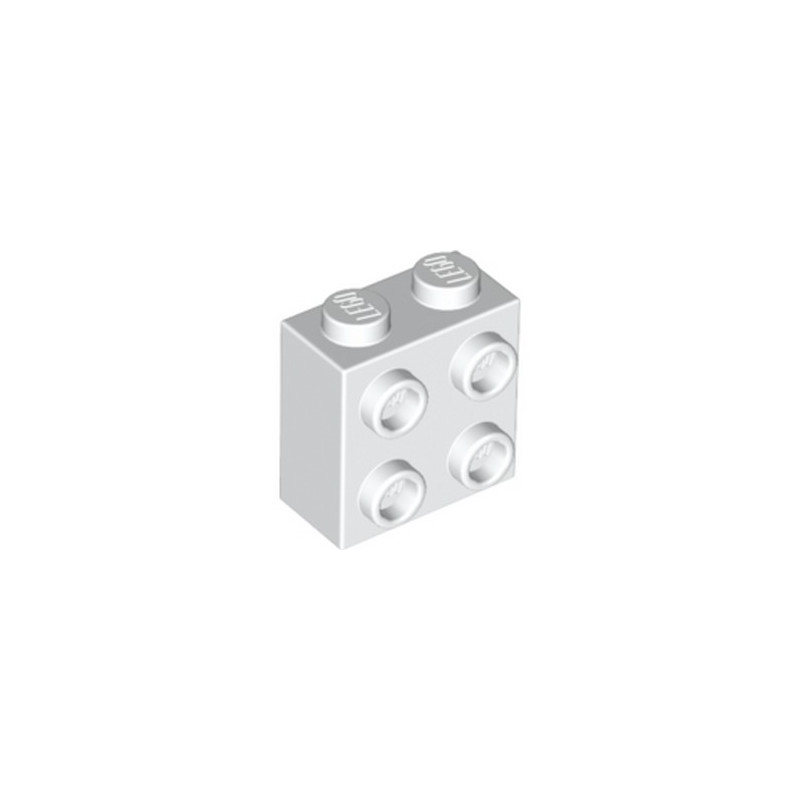 LEGO 6218823 BRIQUE 1X2X1 2/3 W/4 KNOBS - BLANC
