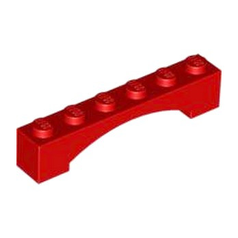 LEGO 4620762 BRIQUE 1X6 W/INSIDE BOW - ROUGE