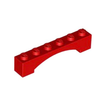LEGO 4620762 BRICK 1X6 W/INSIDE BOW - RED