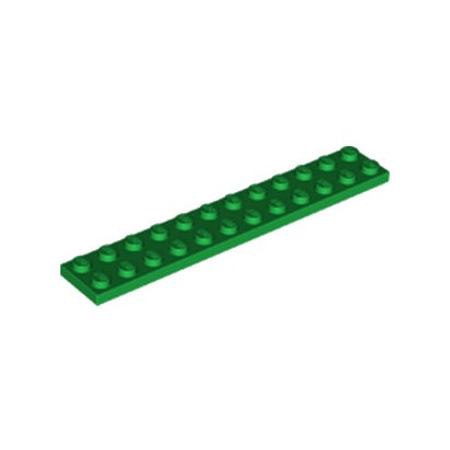 LEGO 6218146 PLATE 2X12 - DARK GREEN