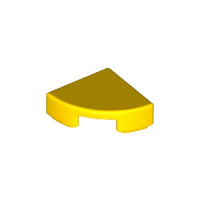 LEGO 6195183 PLATE LISSE 1/4 ROND 1X1 - JAUNE