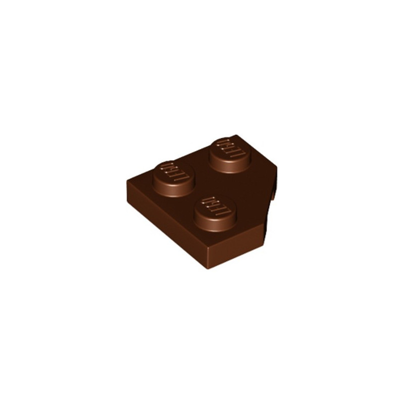 LEGO 6218366 PLATE 2X2, CORNER, 45 DEG. - REDDISH BROWN