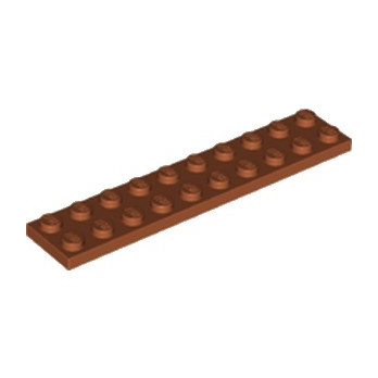 LEGO 6351327 PLATE 2X10 - DARK ORANGE