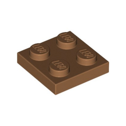 LEGO 6056383 PLATE 2X2 - MEDIUM NOUGAT