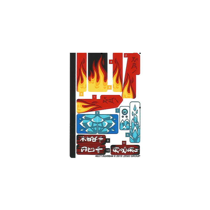 Stickers / Autocollant Lego Ninjago 70667