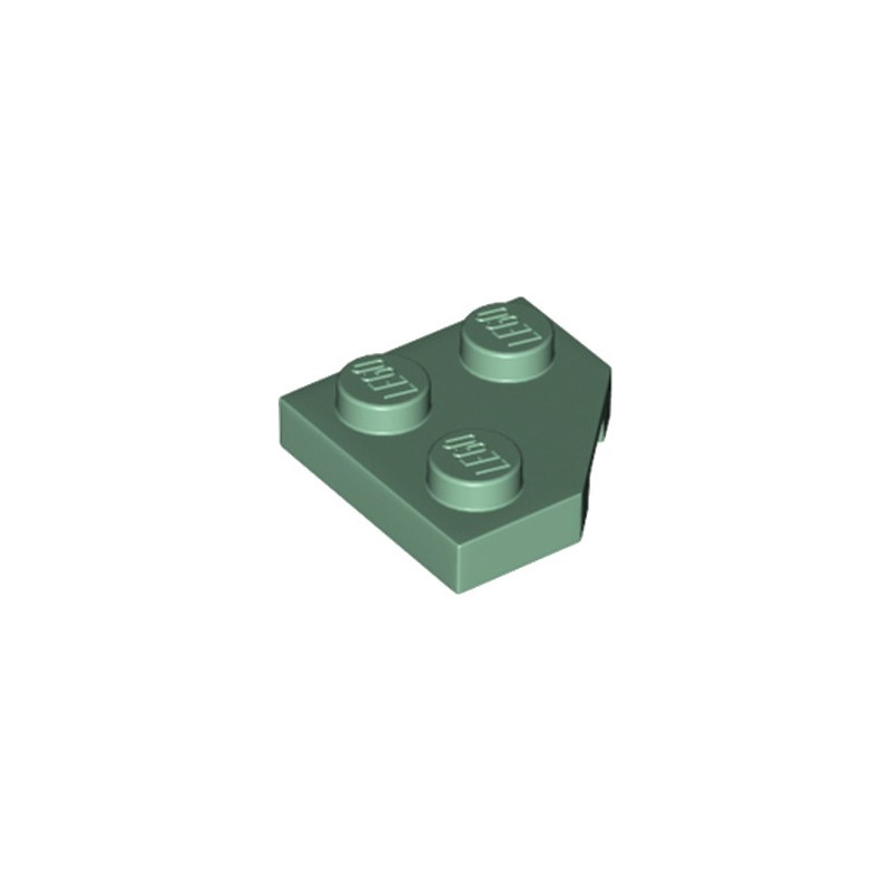 LEGO 6233984 PLATE 2X2, CORNER, 45 DEG. - SAND GREEN
