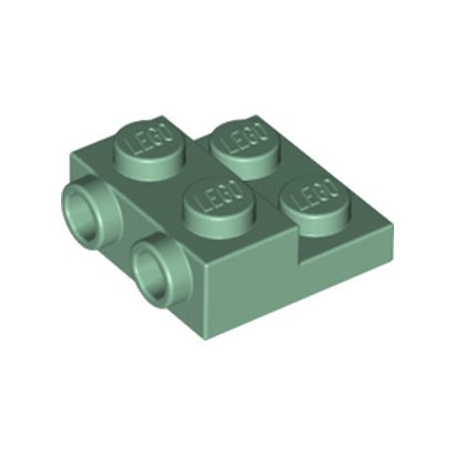 LEGO 6223171 PLATE 2X2X23 W. 2. HOR. KNOB - SAND GREEN