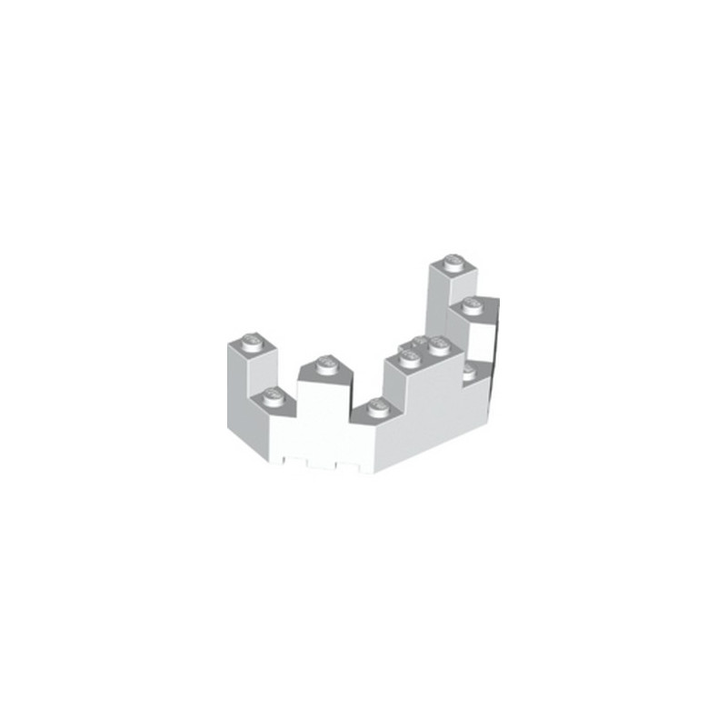 LEGO 6405558 BALCONY 1/2 4x8x2 1/3 - WHITE