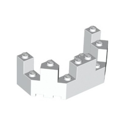 LEGO 6405558 BALCONY 1/2 4x8x2 1/3 - WHITE