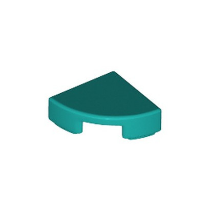 LEGO 6240467 PLATE LISSE 1/4 ROND 1X1 - BRIGHT BLUEGREEN