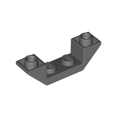 LEGO 6185675 ROOF TILE 1X4, INV., DEG. 45, W/ CUTOUT - DARK STONE GREY
