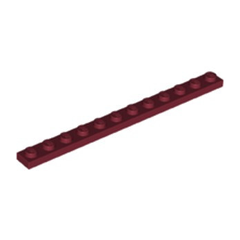 LEGO 6253142 PLATE 1X12 - NEW DARK RED